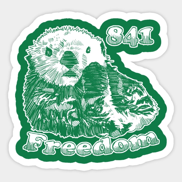 Freedom 841 Sticker by Hundredhands